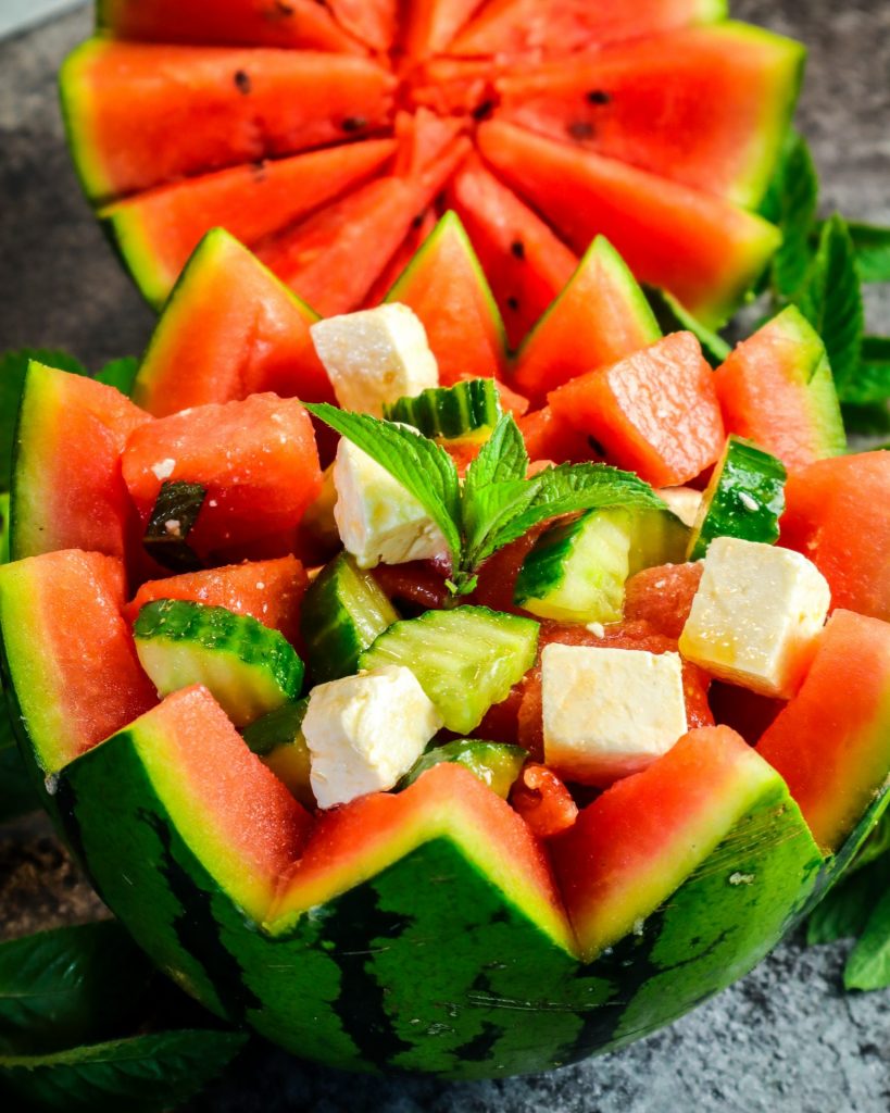 Rezept Wassermelonen-Feta-Salat